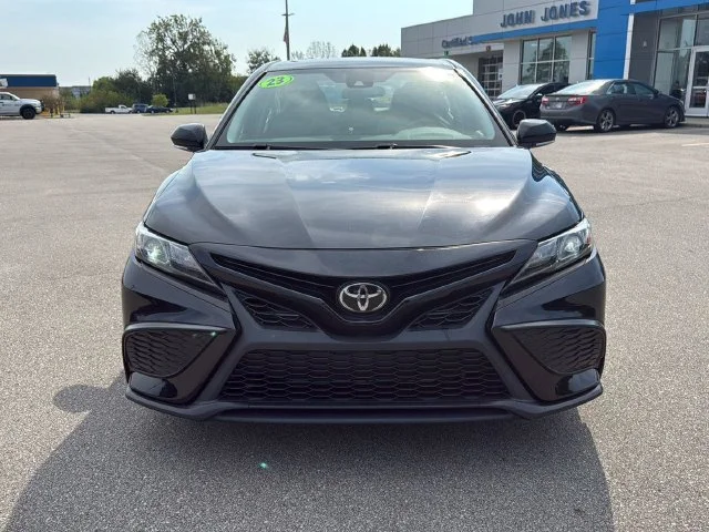 Used 2023 Midnight Black Metallic Toyota SE image 17