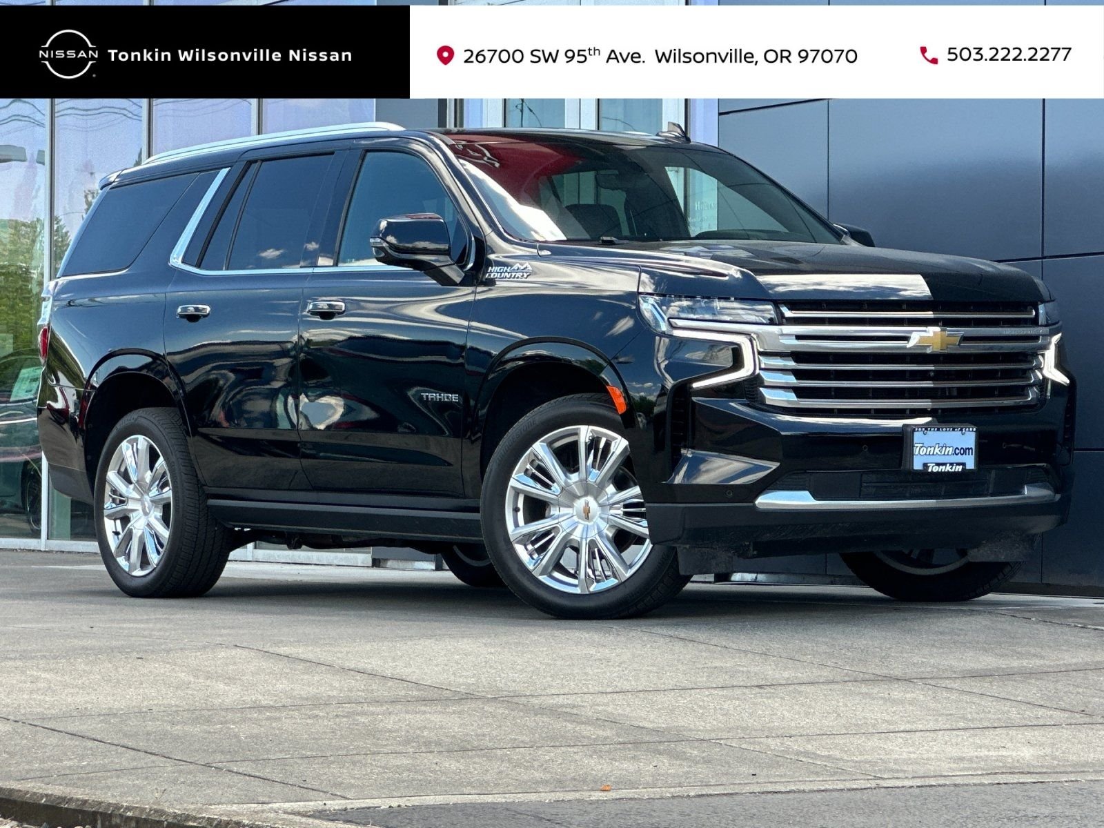 Used 2022 Black Chevrolet High Country image 1