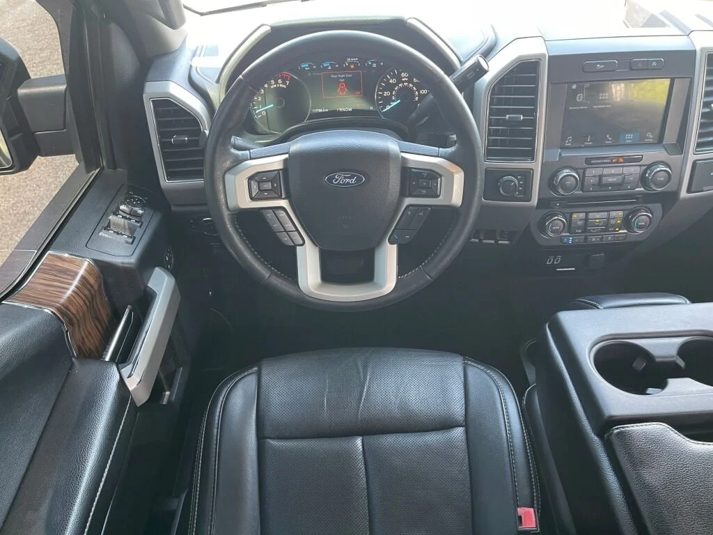 Used 2018 Shadow Black Ford LARIAT image 2