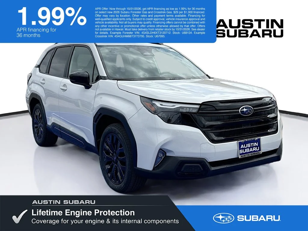 New 2026 White Subaru Sport image 1