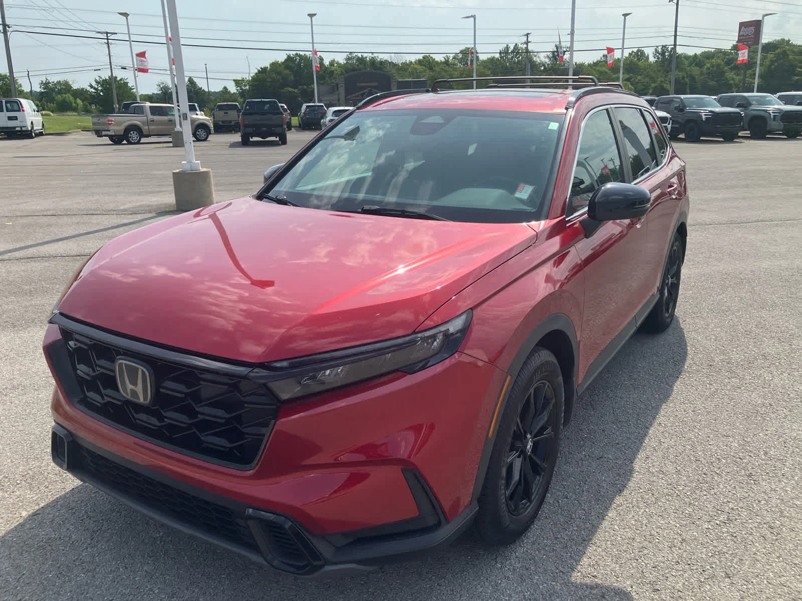 Used 2023 Radiant Red Metallic Honda Sport image 3