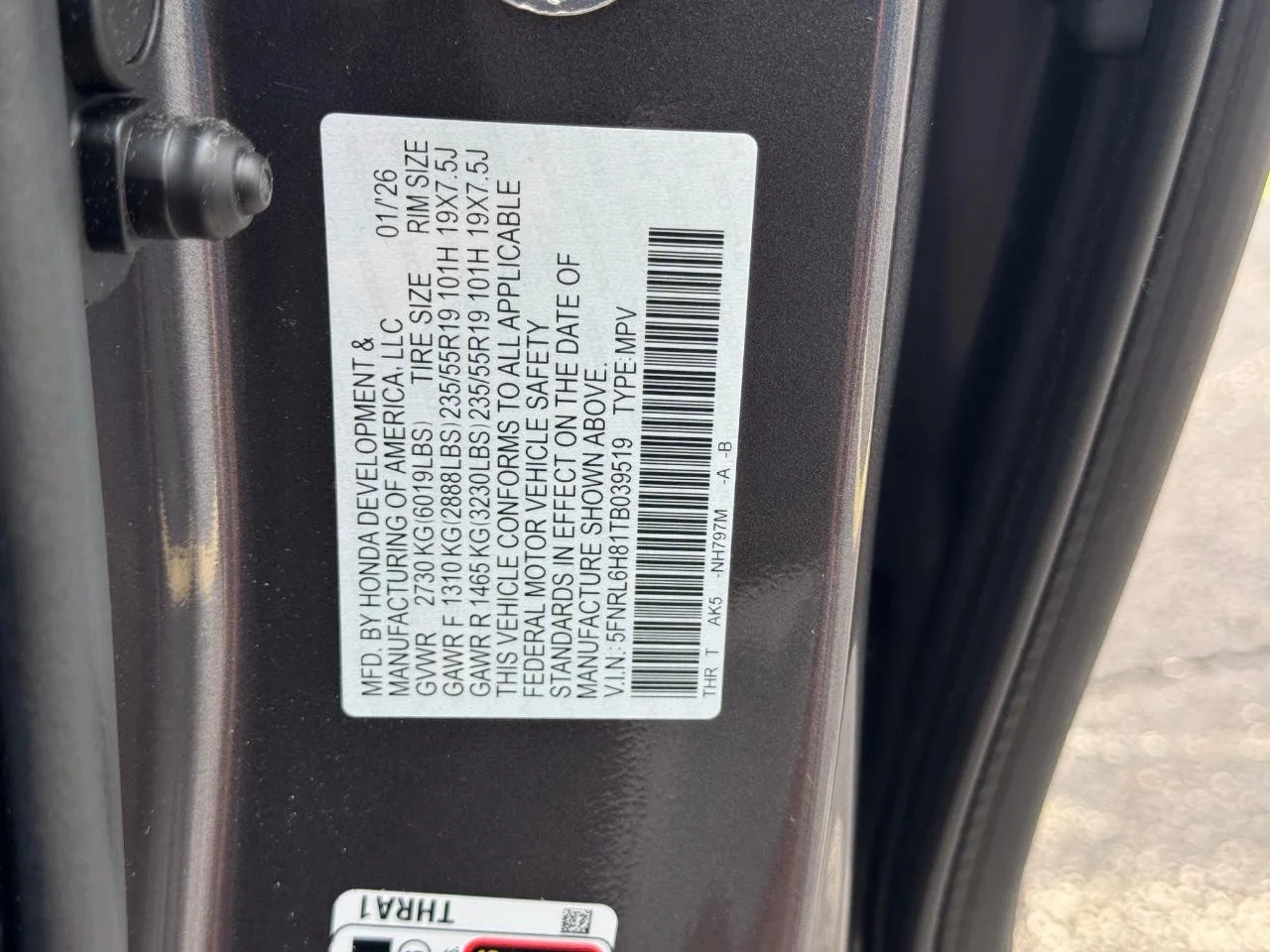Certified Used 2026 Modern Steel Metallic Honda Touring image 30