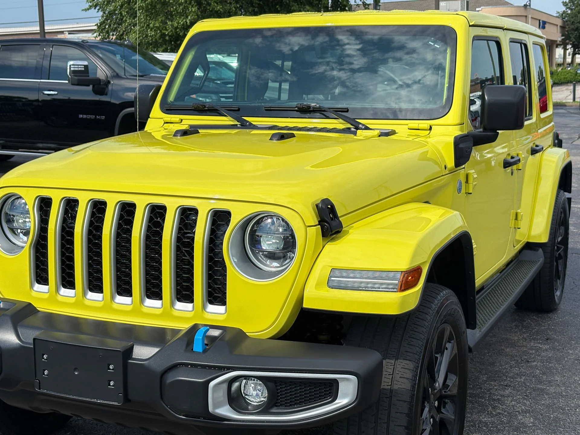 Used 2023 Yellow Jeep Sahara 4xe image 7