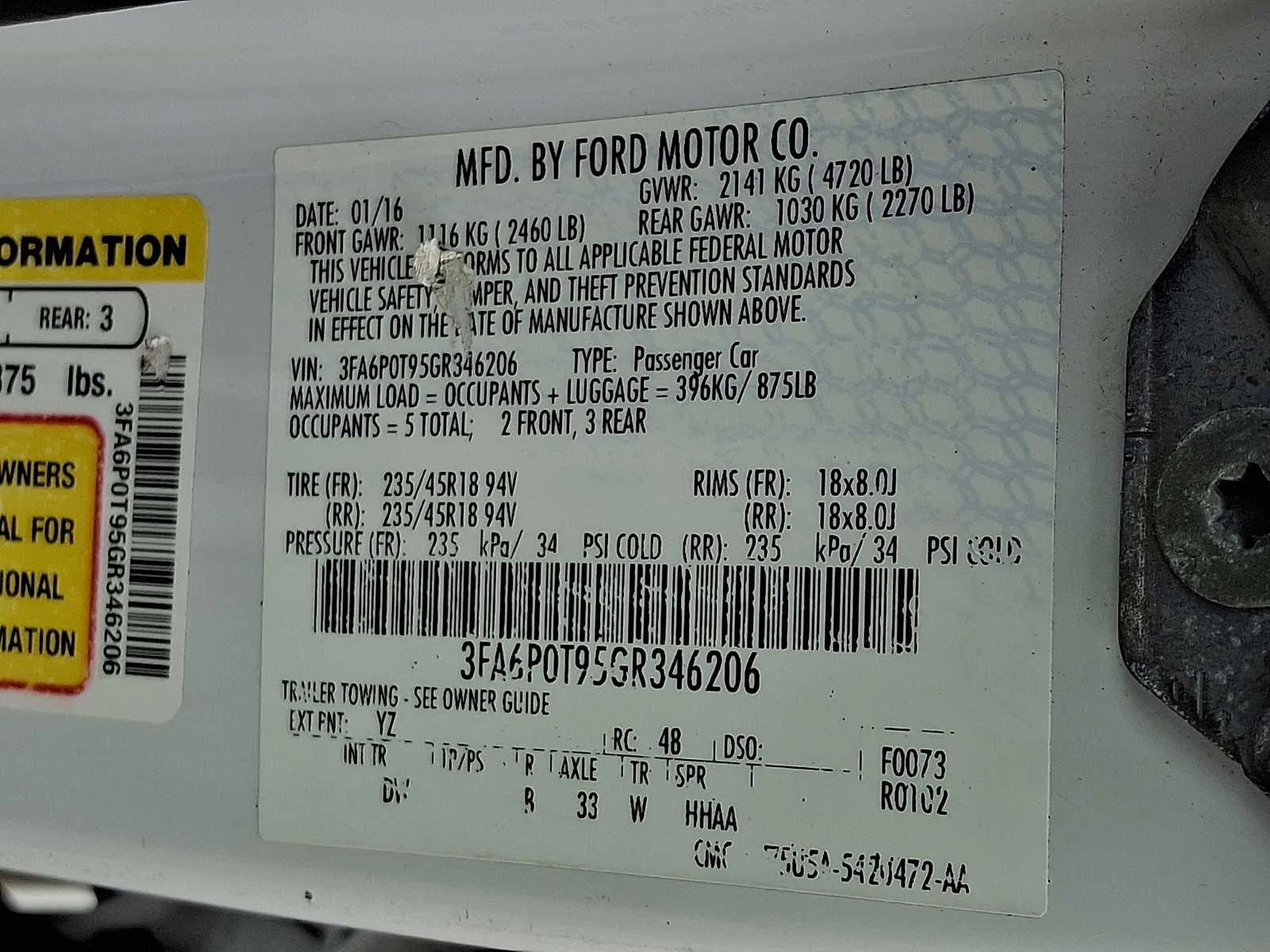Used 2016 White Ford SE image 24