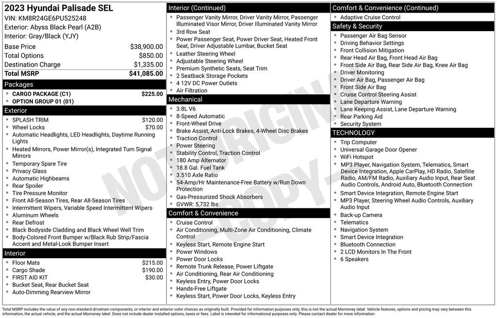 Used 2023 Black Hyundai SEL image 26