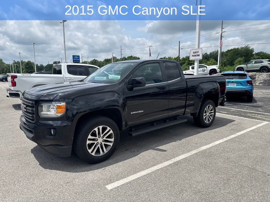 Used 2015 GMC Canyon SLE with VIN 1GTH5BEA4F1227860 for sale in Mooresville, IN