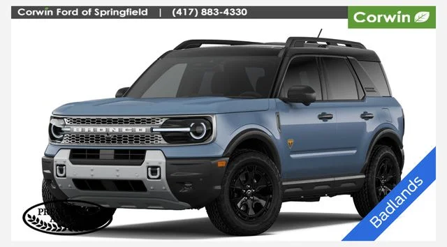 New 2026 Azure Gray Metallic Tri-Coat Ford Badlands® image 1