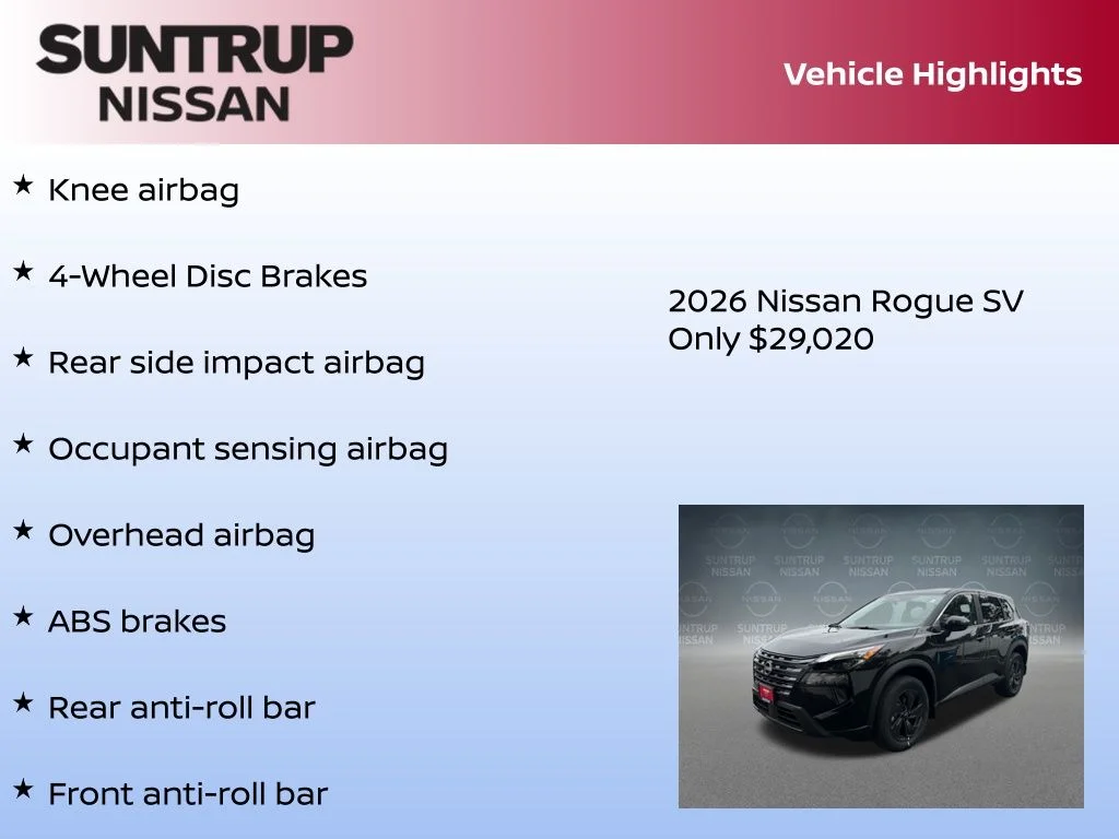 New 2026 Black Nissan SV image 16