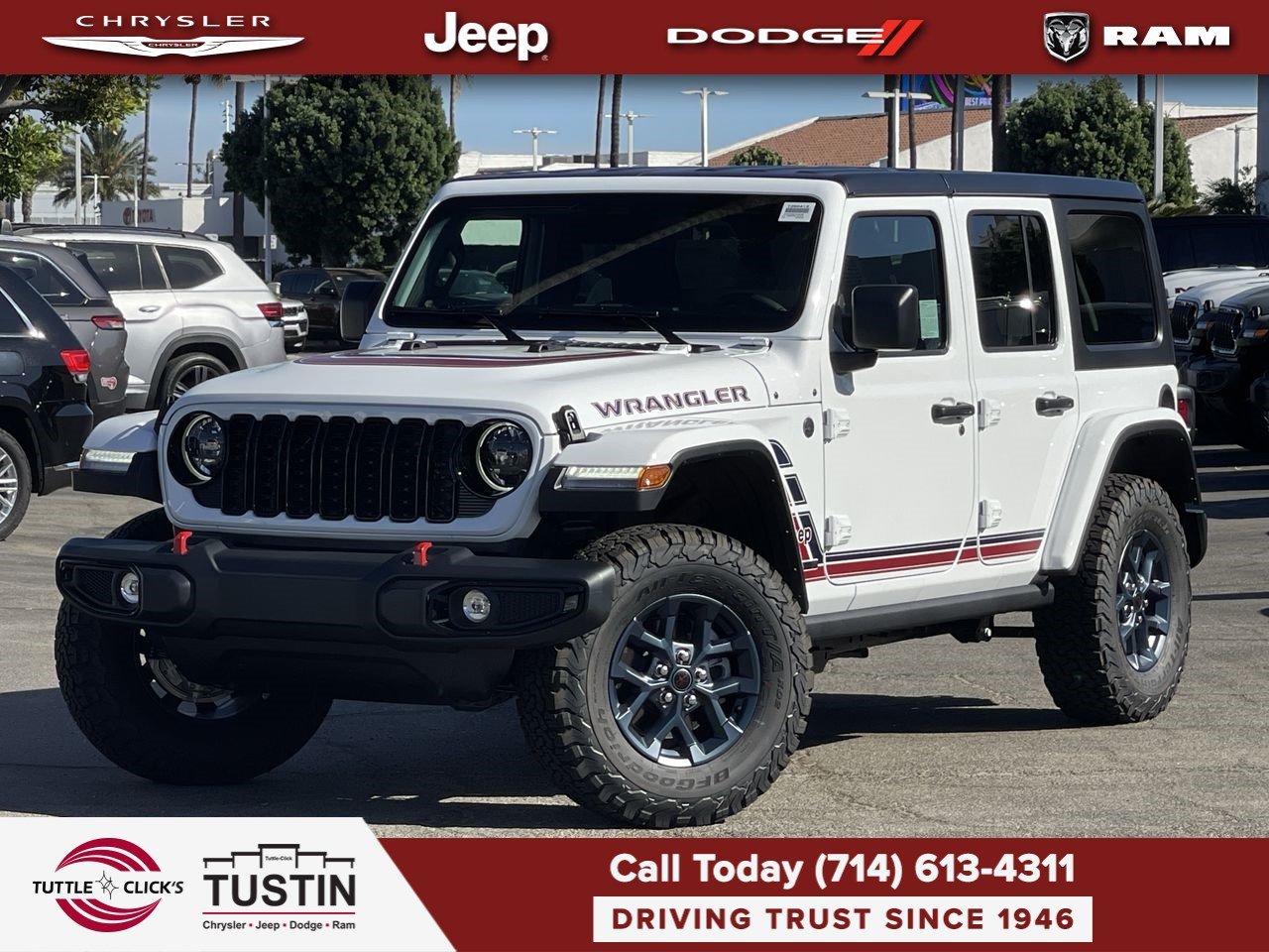 New 2026 Bright White Clearcoat Jeep  image 1