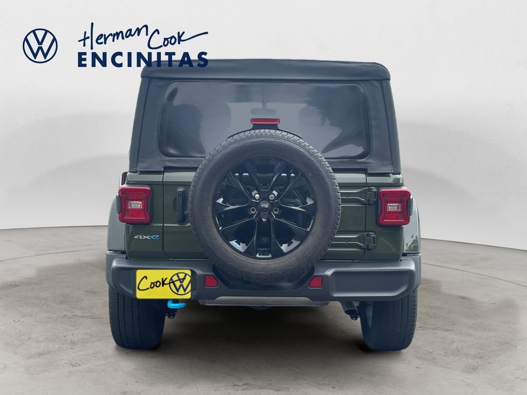 Used 2023 Green Clearcoat Jeep Sahara 4xe image 4