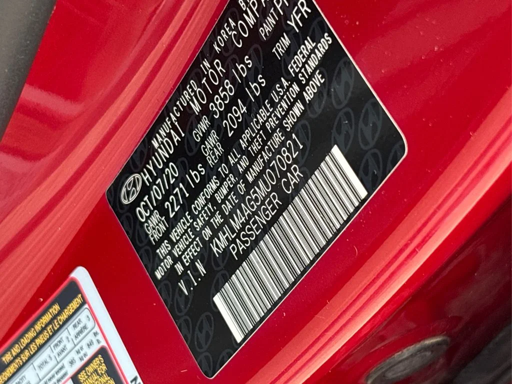 Used 2021 Red Hyundai SEL image 12