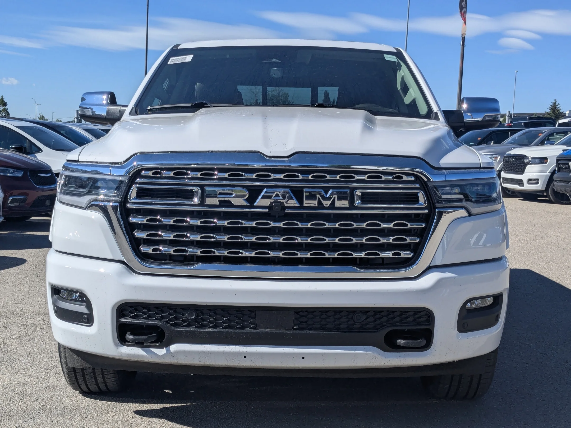 New 2026 White RAM Limited Longhorn - - Longhorn Leather - Body-Colour Bumper Grp - Heated Seats & More! image 3