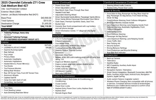 Used 2025 Black Chevrolet Z71 image 43