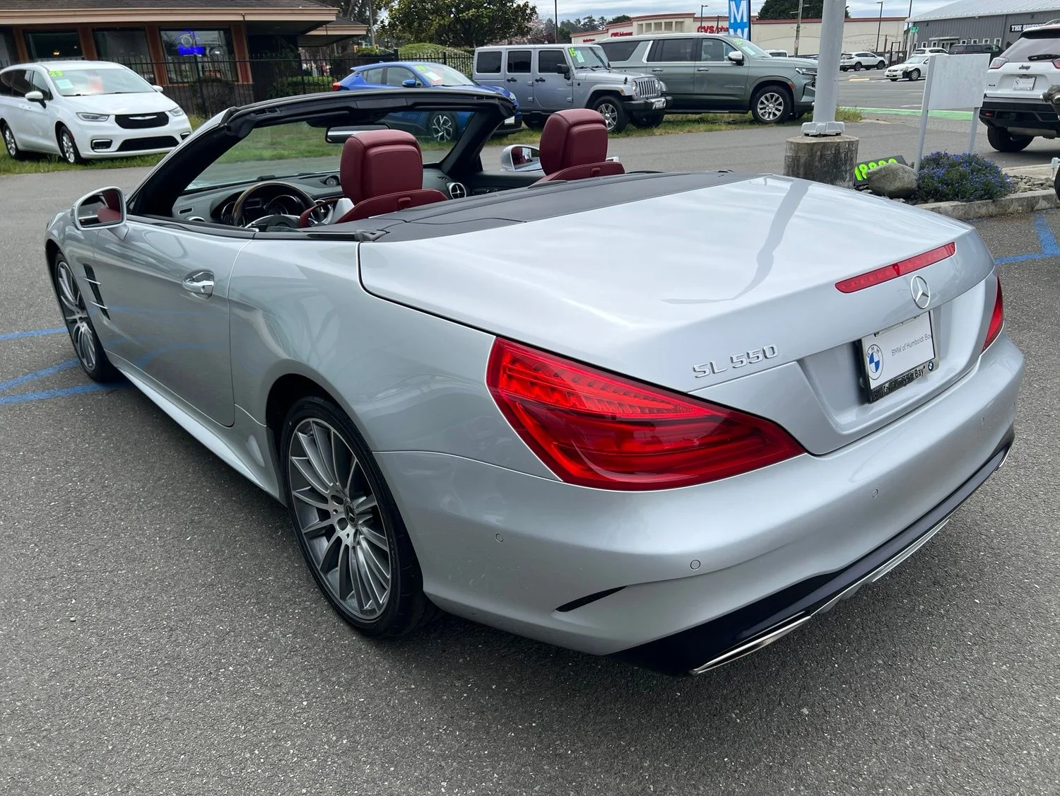 Used 2019 Silver Mercedes-Benz SL 550 image 4