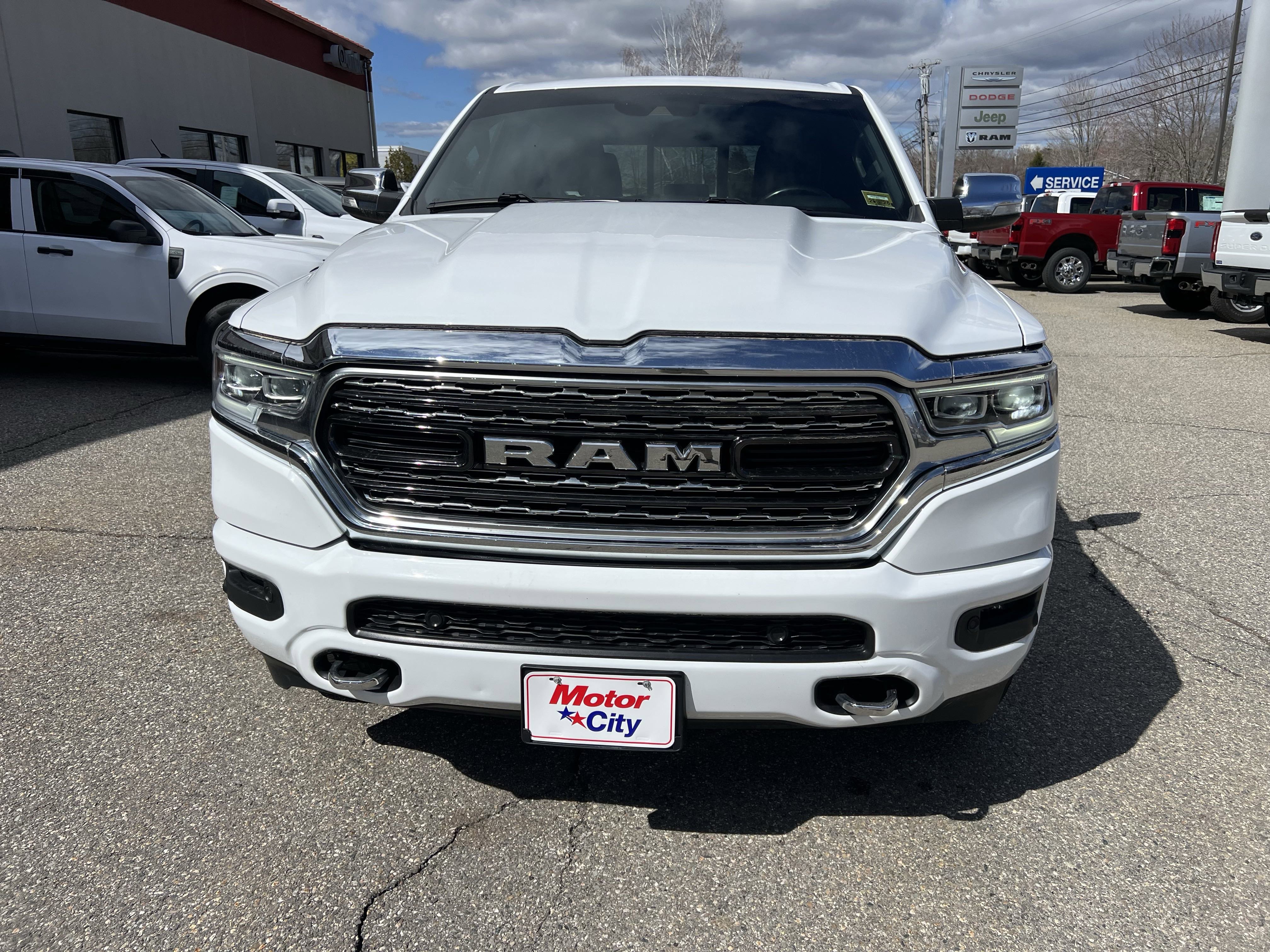 Used 2022 Bright White Clearcoat Ram Limited image 2