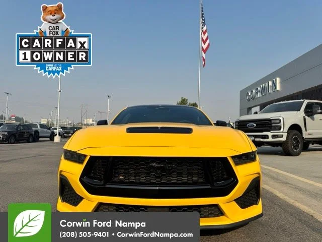 Used 2024 Yellow Ford GT Premium image 2