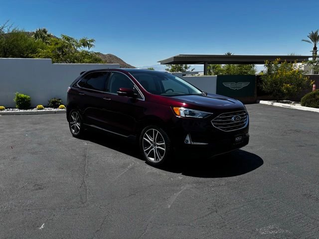 Used 2020 Burgundy Velvet Metallic Tinted Clearcoat Ford Titanium image 3