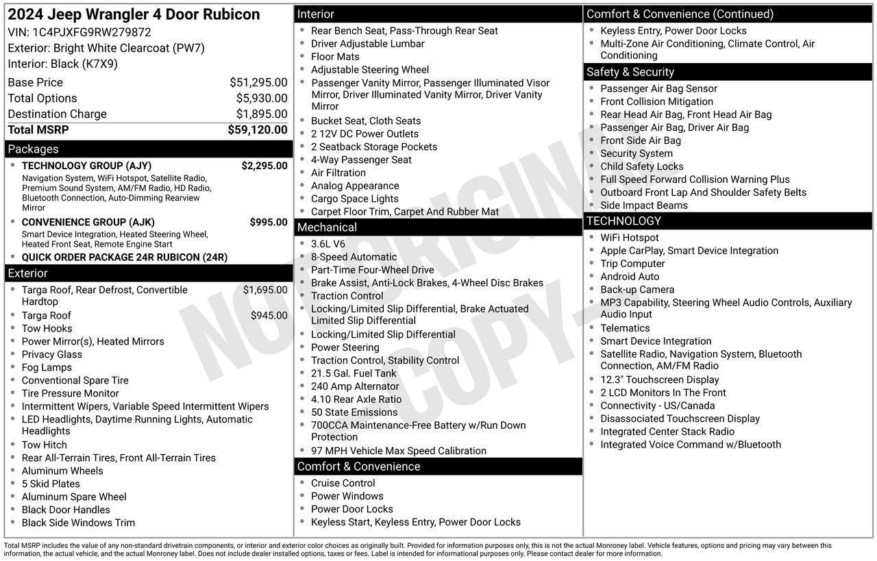 Used 2024 White Jeep Rubicon image 38