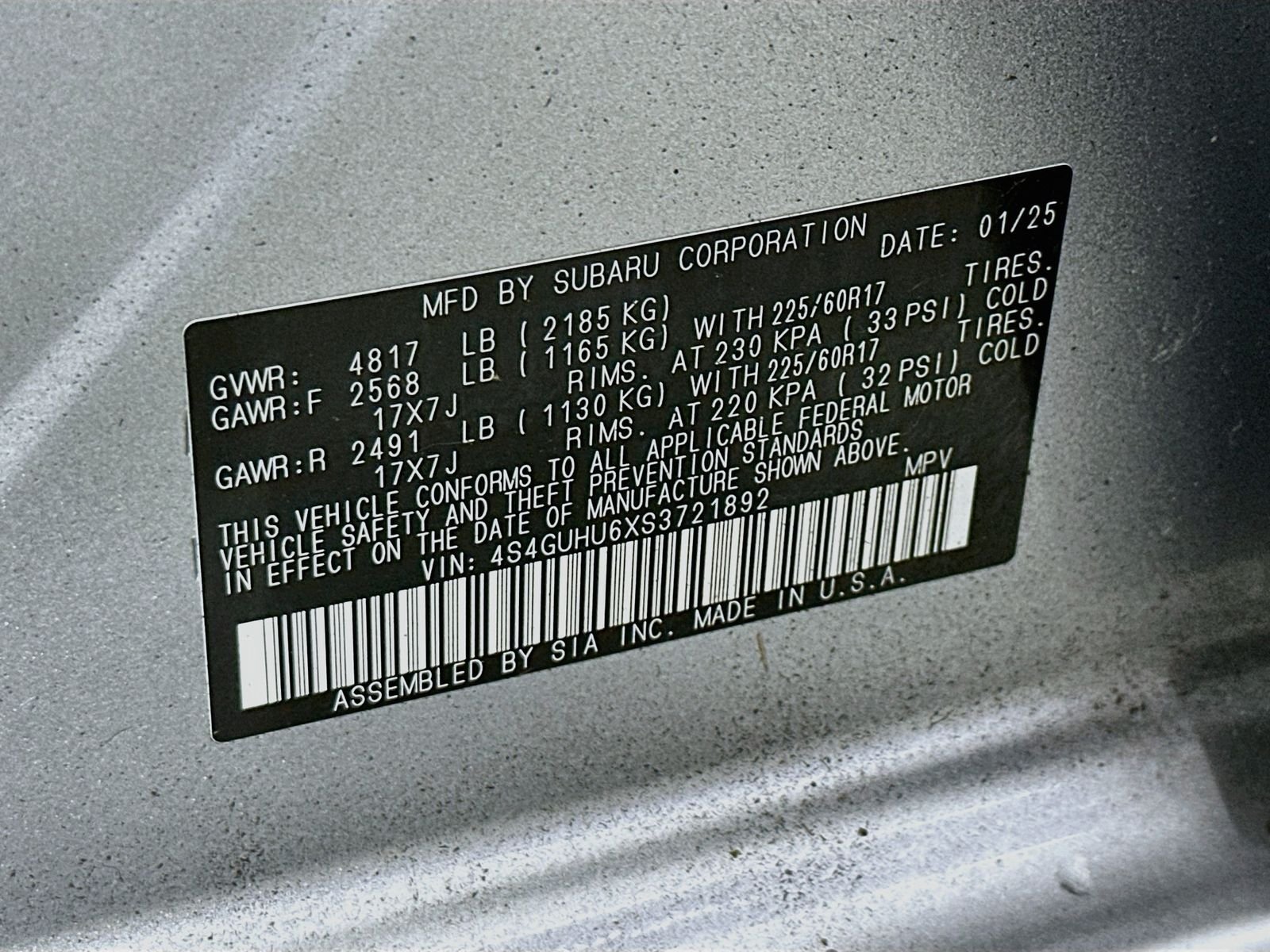 Used 2025 Ice Silver Metallic Subaru Wilderness image 33