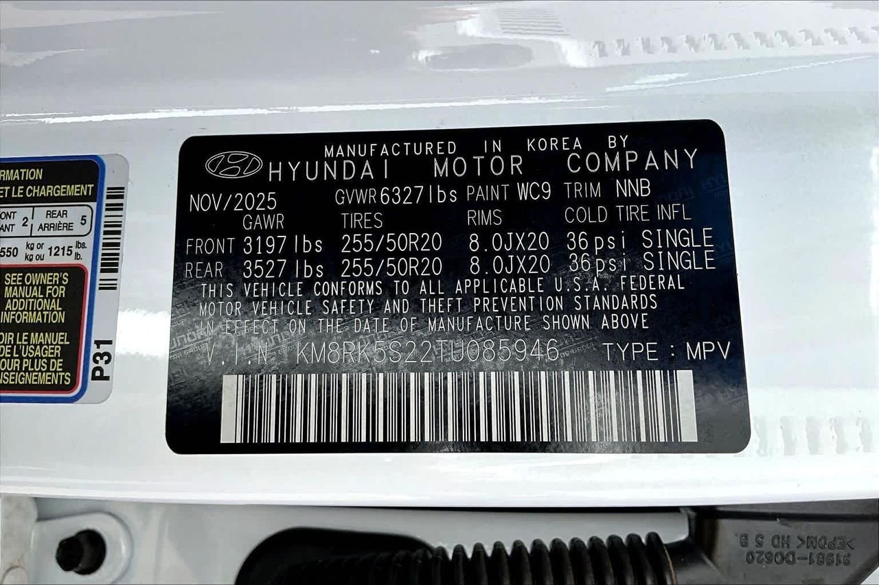 New 2026 Creamy White Pearl Hyundai Limited image 21