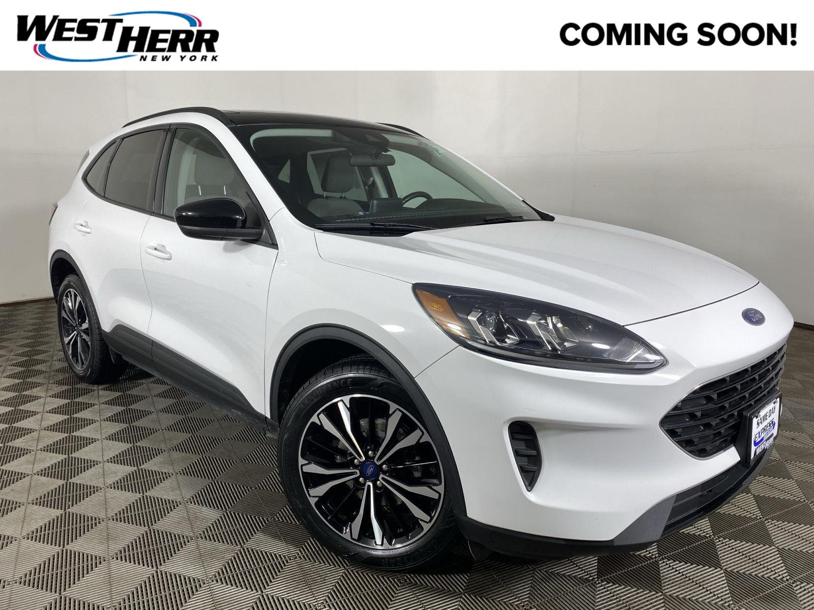 Used 2022 Oxford White Ford SE Hybrid image 1