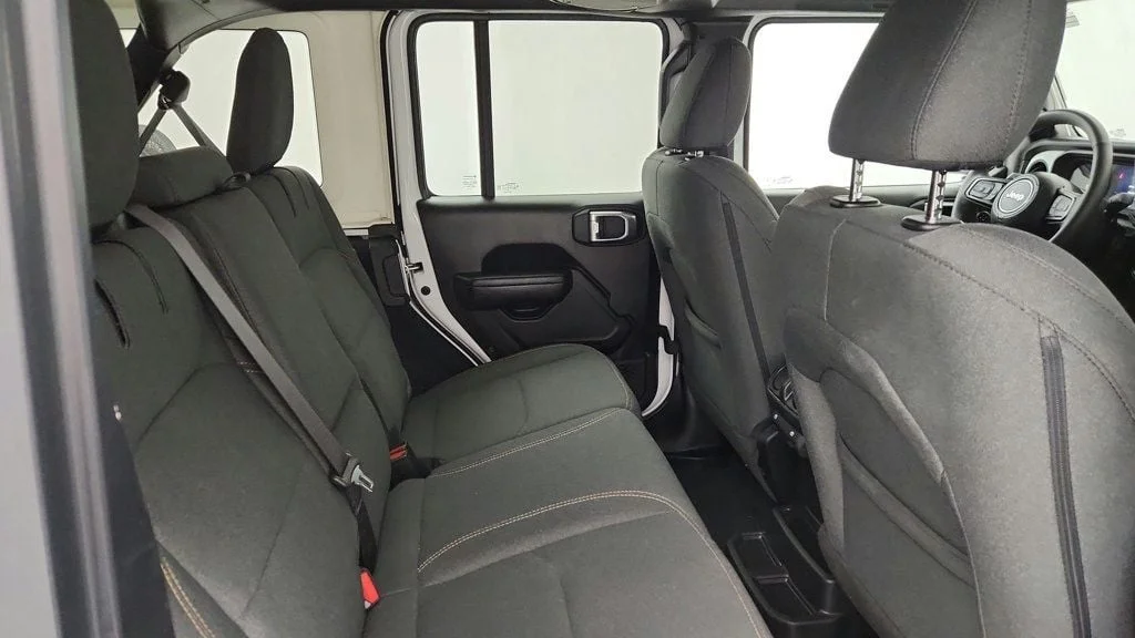 Used 2024 Bright White Clearcoat Jeep Sport S 4x4 w/ Convenience Group & Black Hard Top image 23