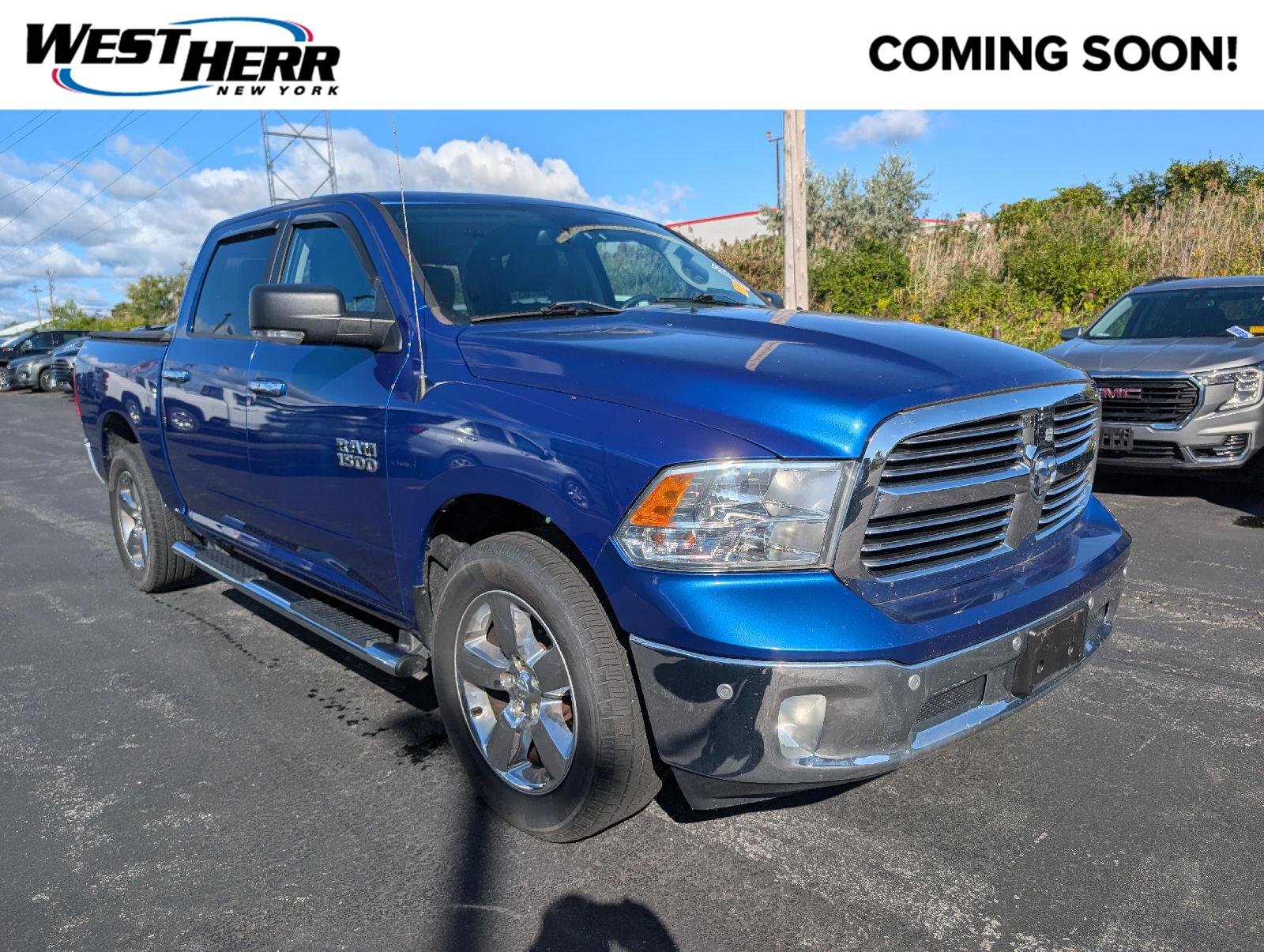 Used 2018 Blue Streak Pearlcoat Ram Big Horn image 1