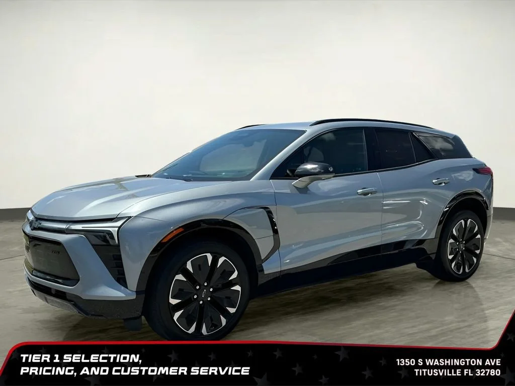 Used 2025 Chevrolet Blazer EV RS with VIN 3GNKDJRJ4SS108591 for sale in Titusville, FL