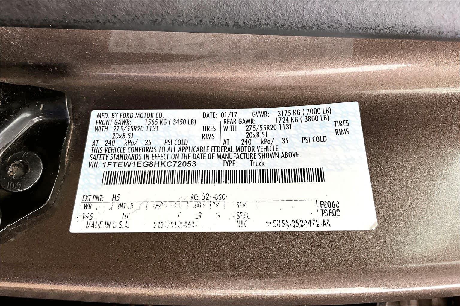 Used 2017 Caribou Metallic Ford Lariat image 36