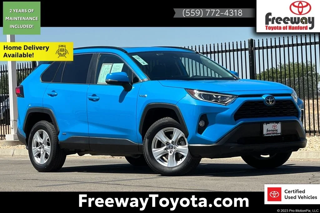 Certified Used 2021 Blue Toyota XLE image 1