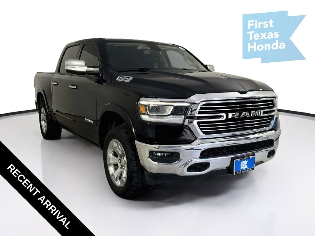 Used 2019 Diamond Black Crystal Pearlcoat Ram Laramie image 1