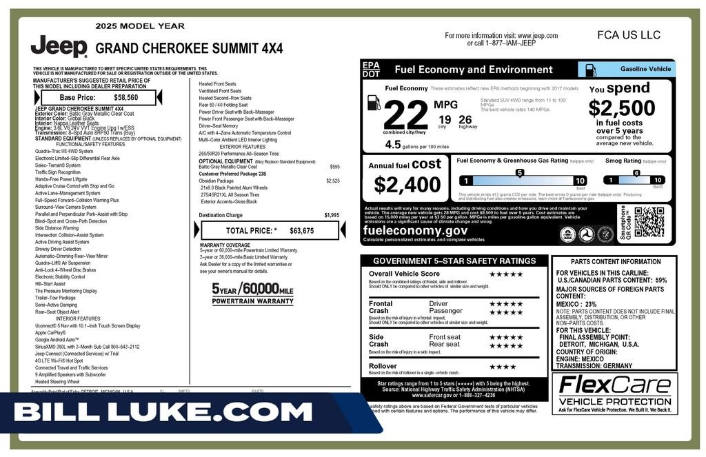 Used 2025 Gray Jeep Summit image 1