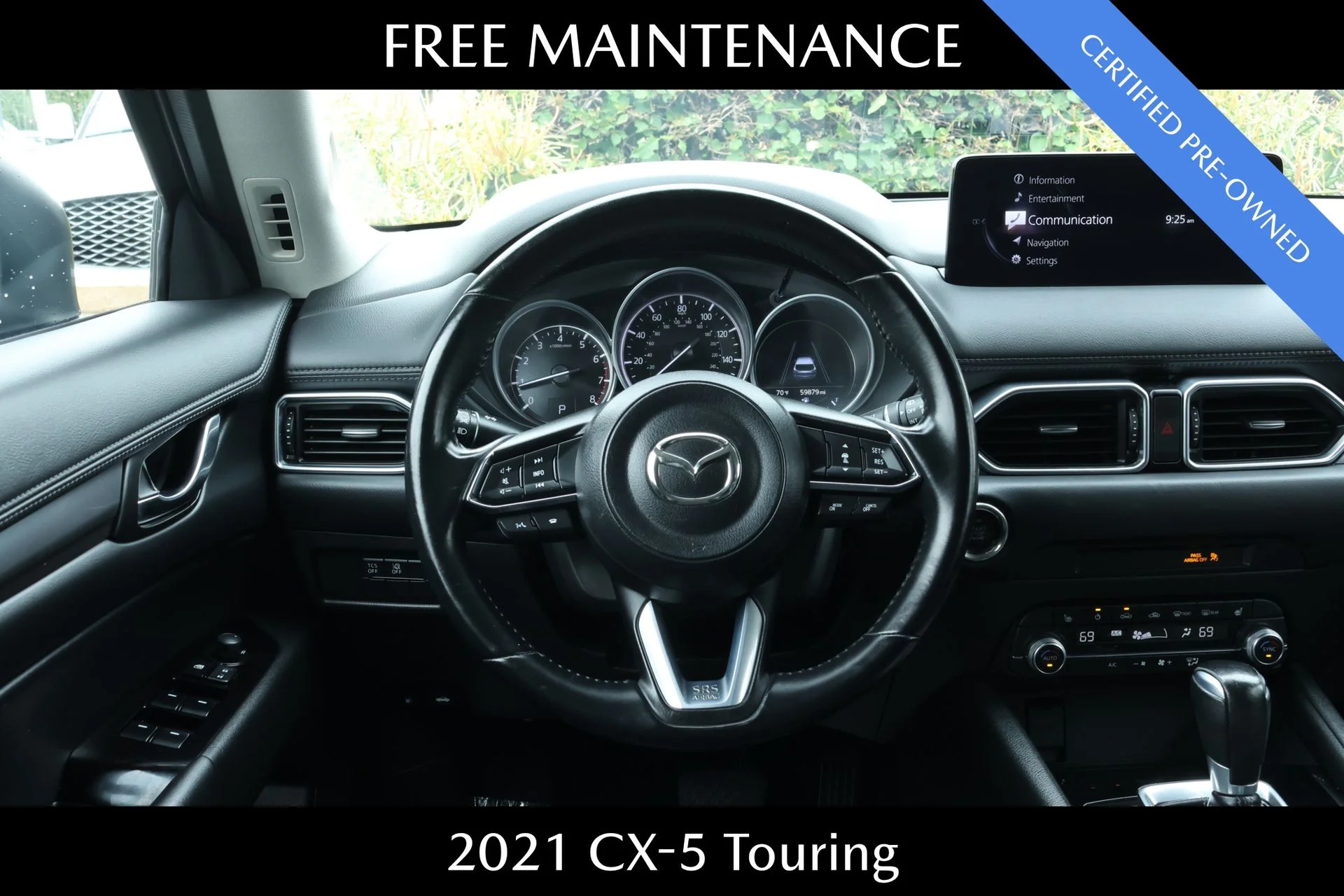 Certified Used 2021 Black Mazda Touring image 8