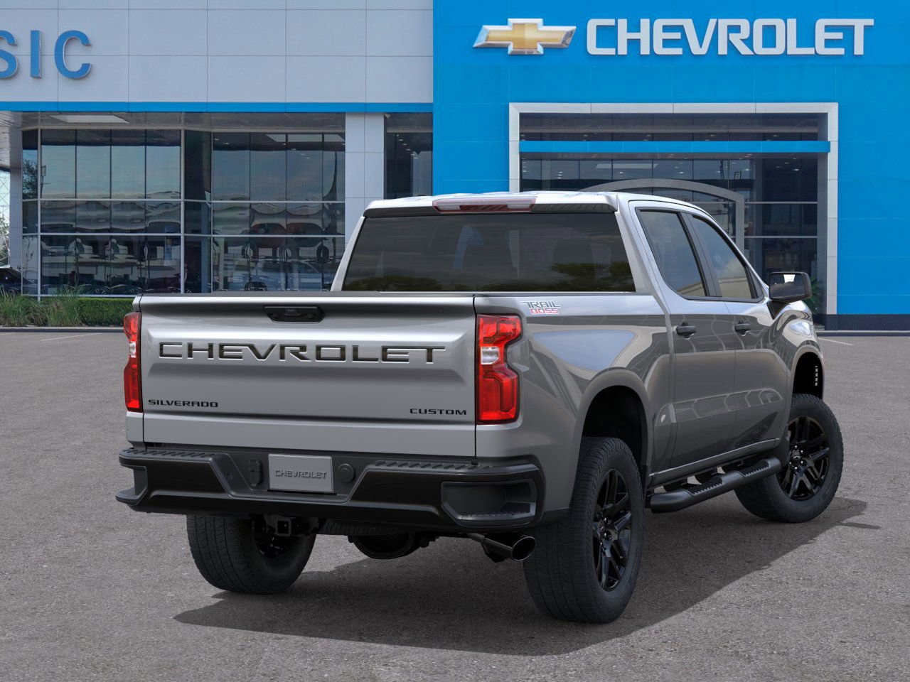 2026 Chevrolet Silverado 1500 Custom Trail Boss Gray at Classic Elite Chevrolet Sugar Land