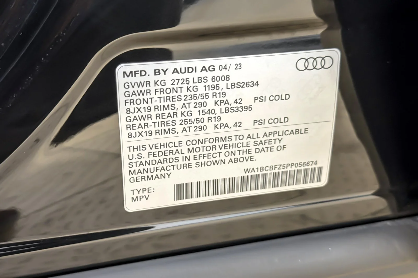 Certified Used 2023 Mythos Black Metallic Audi Premium Plus 40 RWD image 28