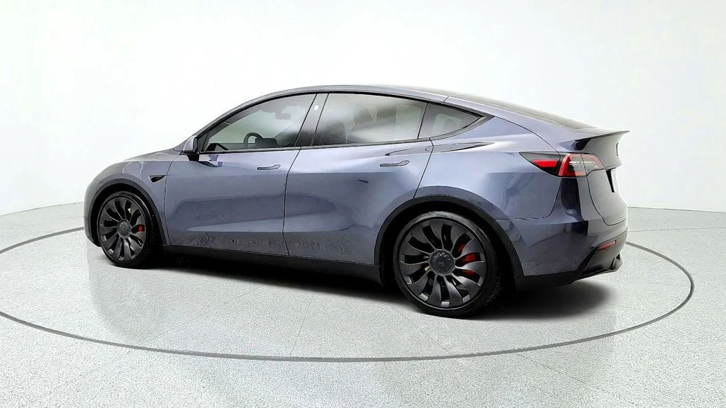 Used 2023 Midnight Silver Metallic Tesla Performance AWD image 7