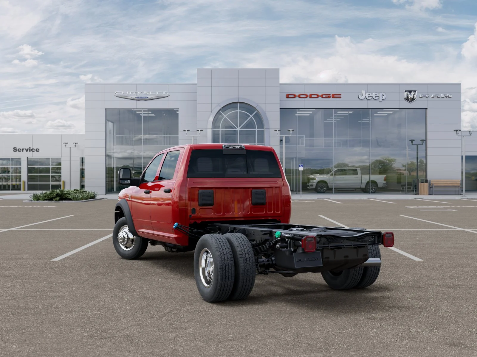 New 2026 Flame Red Clear-Coat Exterior Paint RAM Tradesman image 55