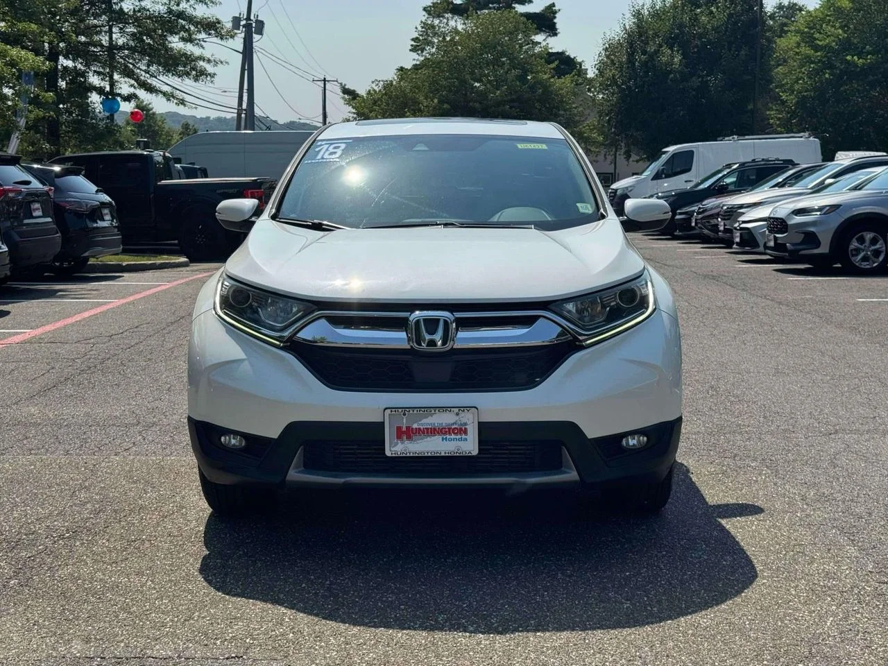Certified 2018 Honda CR-V EX-L with VIN 2HKRW2H80JH608617 for sale in Huntington, NY