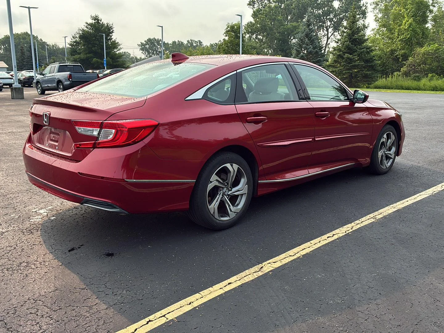 Used 2018 Radiant Red Metallic Honda EX 1.5T image 17