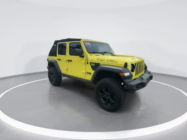 Used 2023 Yellow Jeep Sport image 1