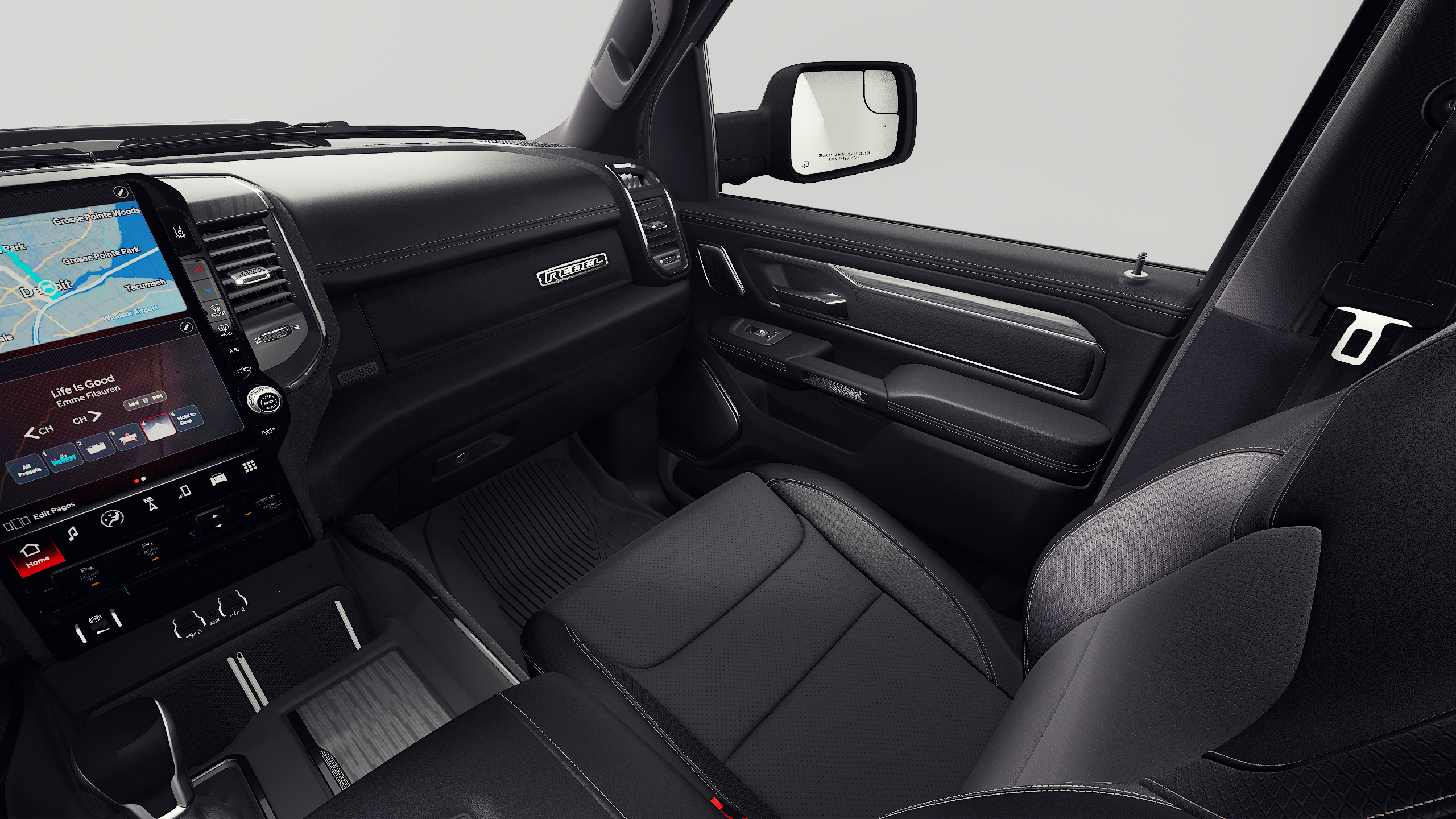 New 2027 Diamond Black Crystal Pearl-Coat Exterior Paint RAM REBEL image 19