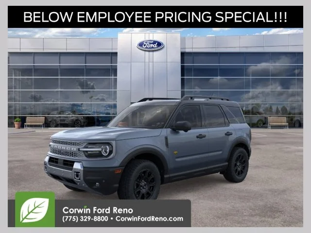 New 2026 Azure Gray Metallic Tri-Coat Ford Badlands image 1