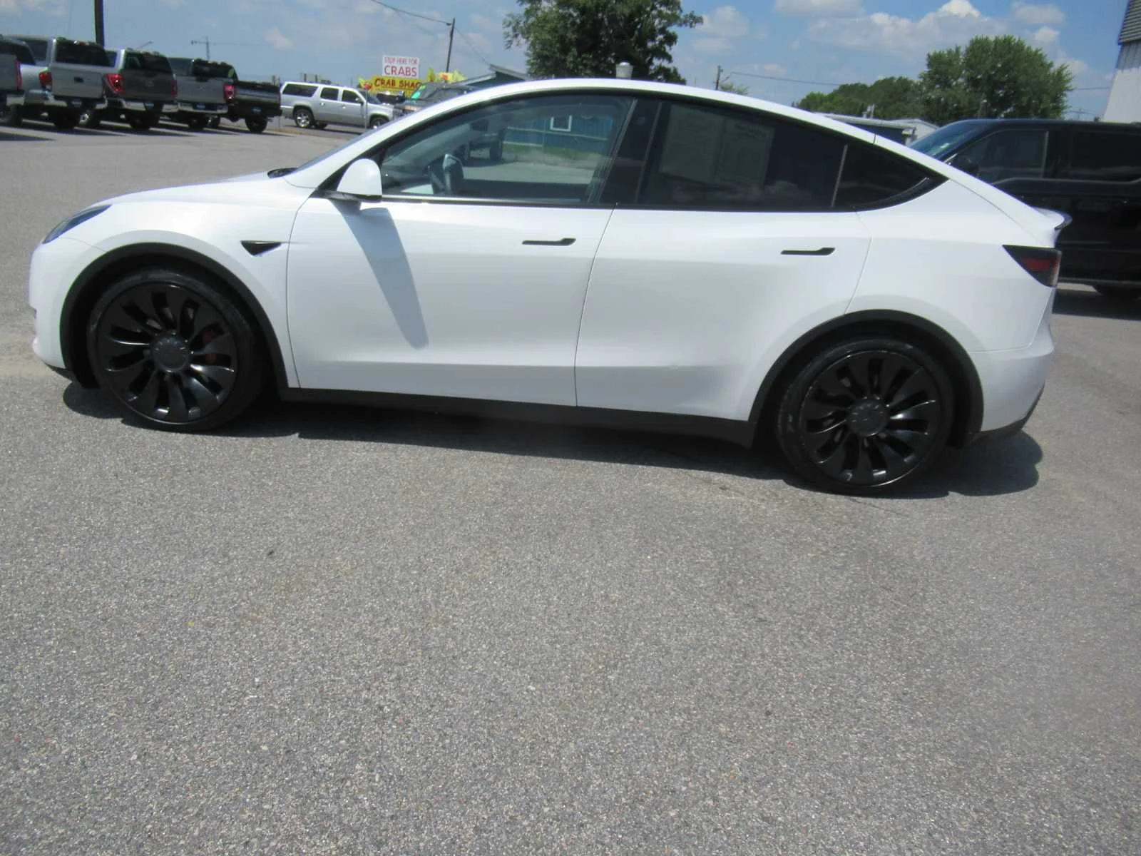 Used 2022 Pearl White Multi-Coat Tesla Performance image 8