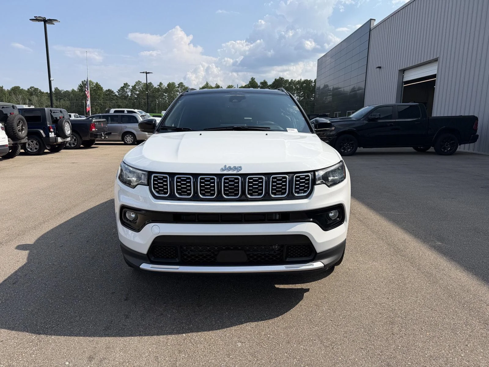 Used 2025 Bright White Clearcoat Jeep Limited image 2