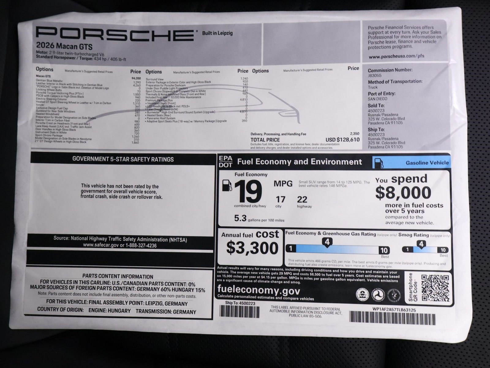New 2026 Blue Porsche GTS image 25
