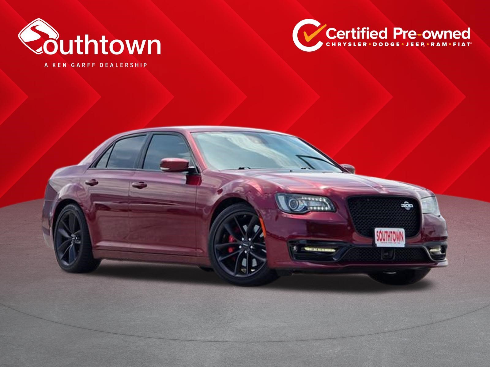 Certified Used 2023 Velvet Red Pearlcoat Chrysler 300C image 1