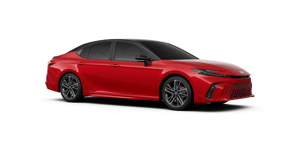New 2026 Supersonic Red with Midnight Black Metallic roof Toyota XSE image 14