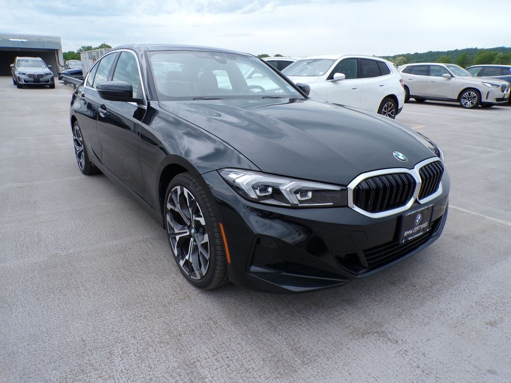 Certified Used 2025 Black Sapphire Metallic BMW 330i xDrive image 1
