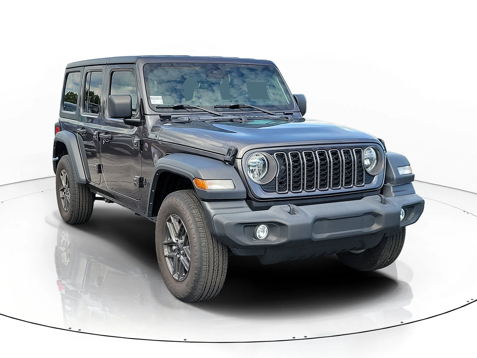 Used 2024 Granite Crystal Metallic Clearcoat Jeep Sport S image 3
