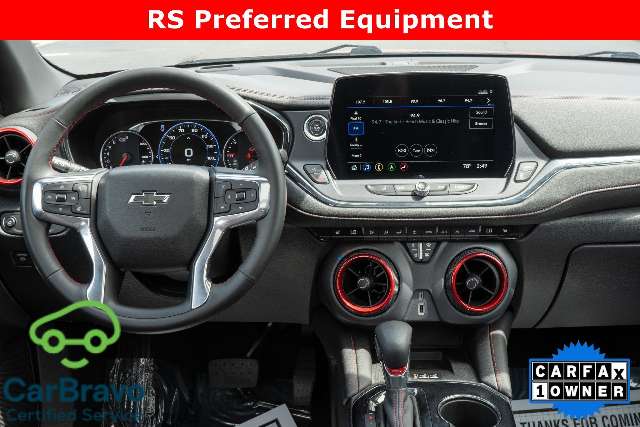 Used 2023 Radiant Red Tintcoat Chevrolet RS image 14